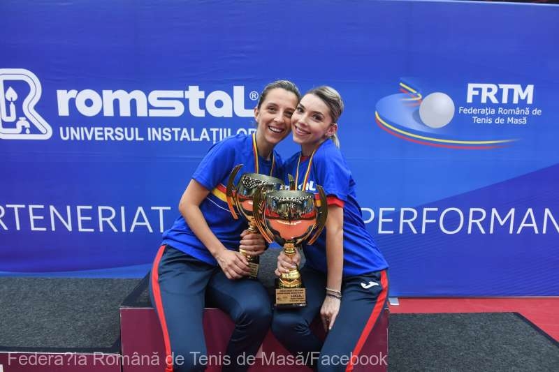 Tenis de masă: Bernadette Szocs a câștigat două titluri naționale la dublu feminin și dublu mixt
