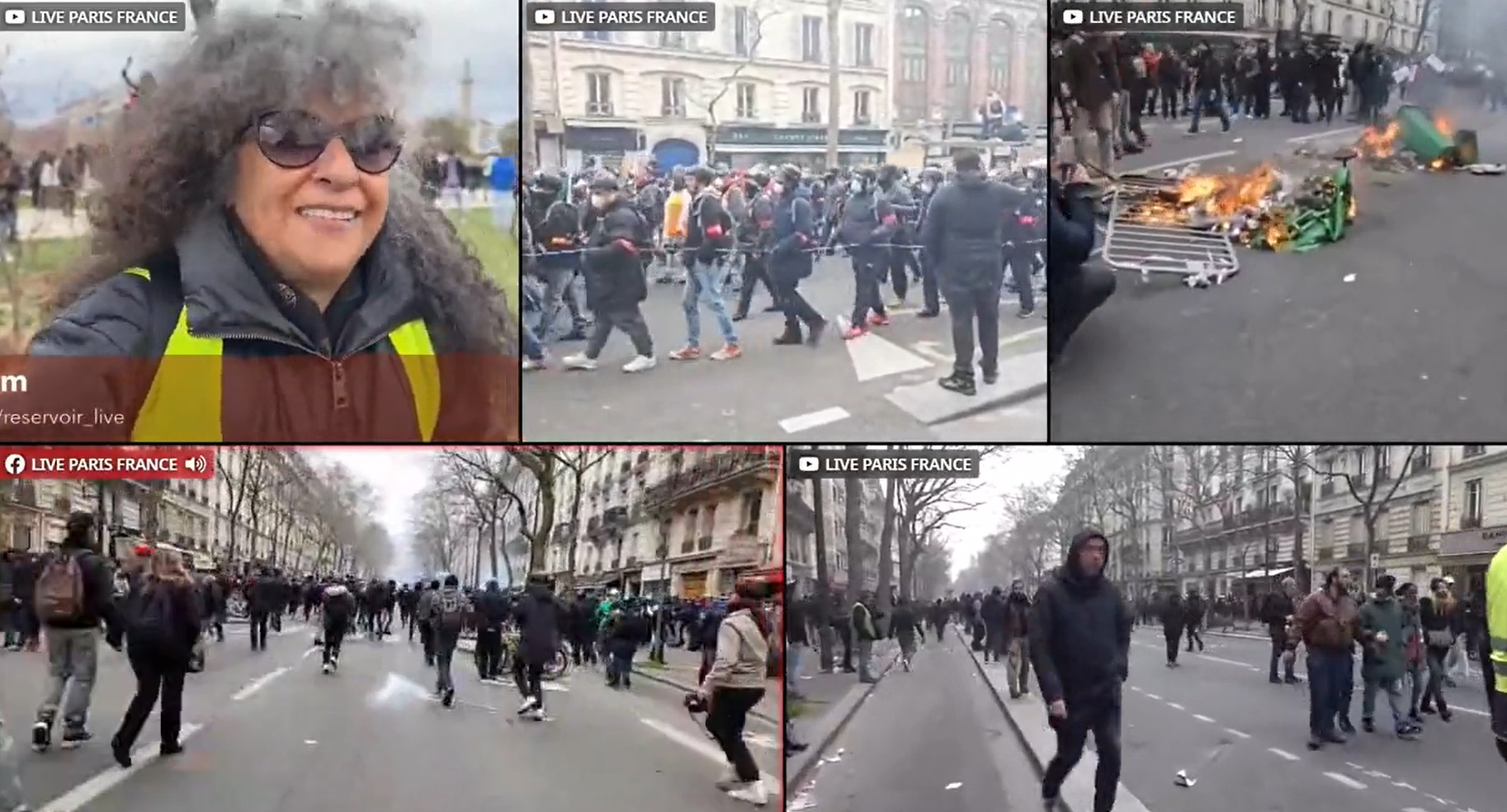 Peste 500.000 de oameni protestau marţi seara în întreaga Franţă ÎMPOTRIVA noului sistem de pensii anunțat de președintele Macron
