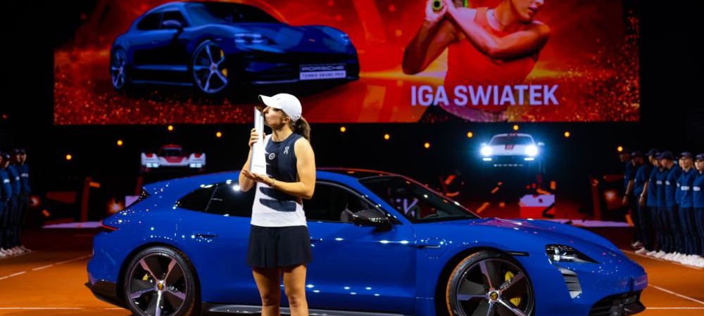 La un pas să-i calce pe copiii de mingi cu Porsche-ul! Ce a făcut Iga Swiatek la Stuttgart