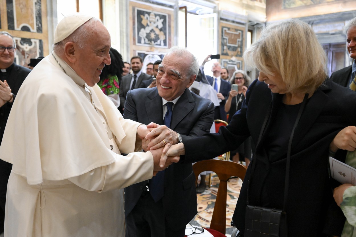 Papa Francisc a trecut peste problemele de sănătate. Suveranul Pontif s-a întâlnit cu Martin Scorsese