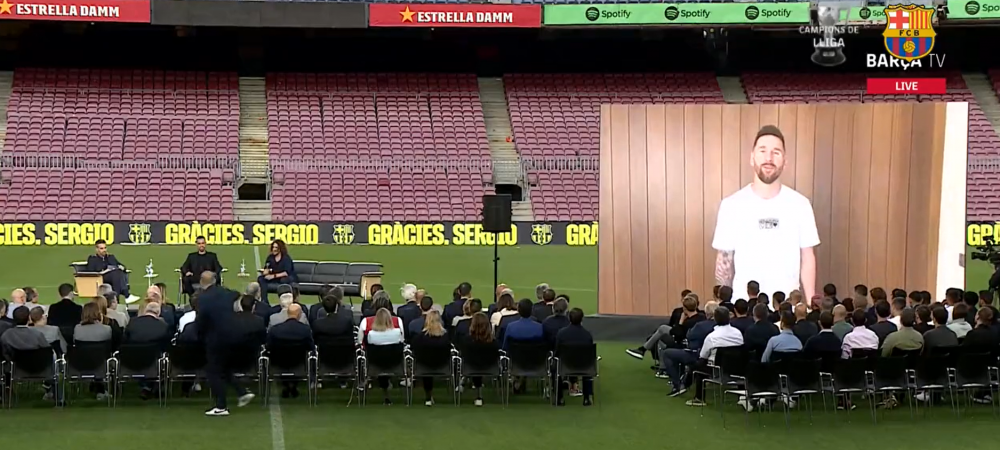 „Meriți să pleci astfel!” Leo Messi, ‘prezent’ pe Camp Nou la momentul special dedicat lui Busquets 
