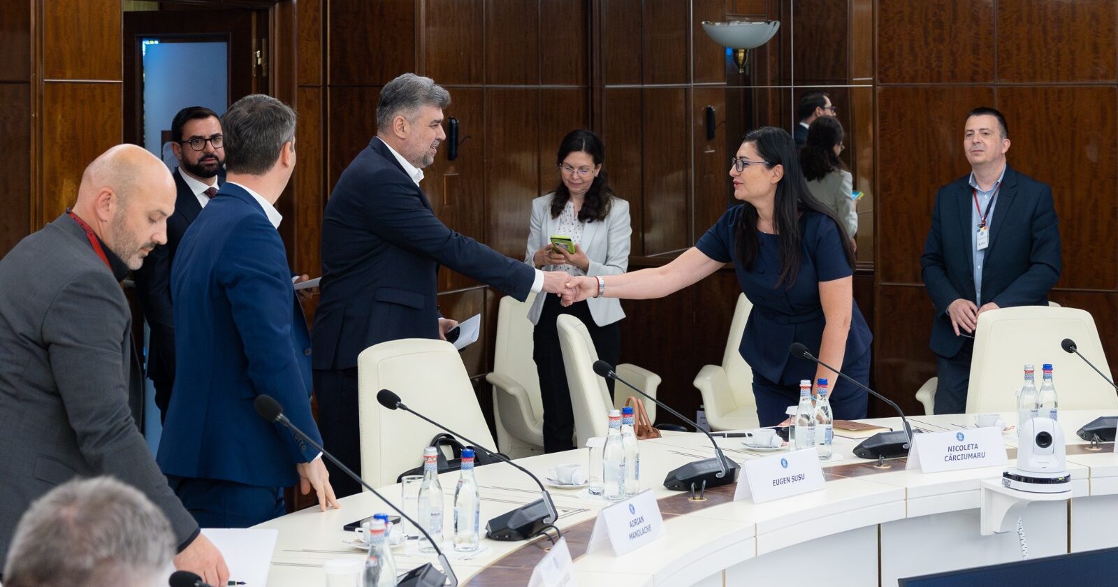 Marcel Ciolacu, discuții cu reprezentanții marilor rețele comerciale