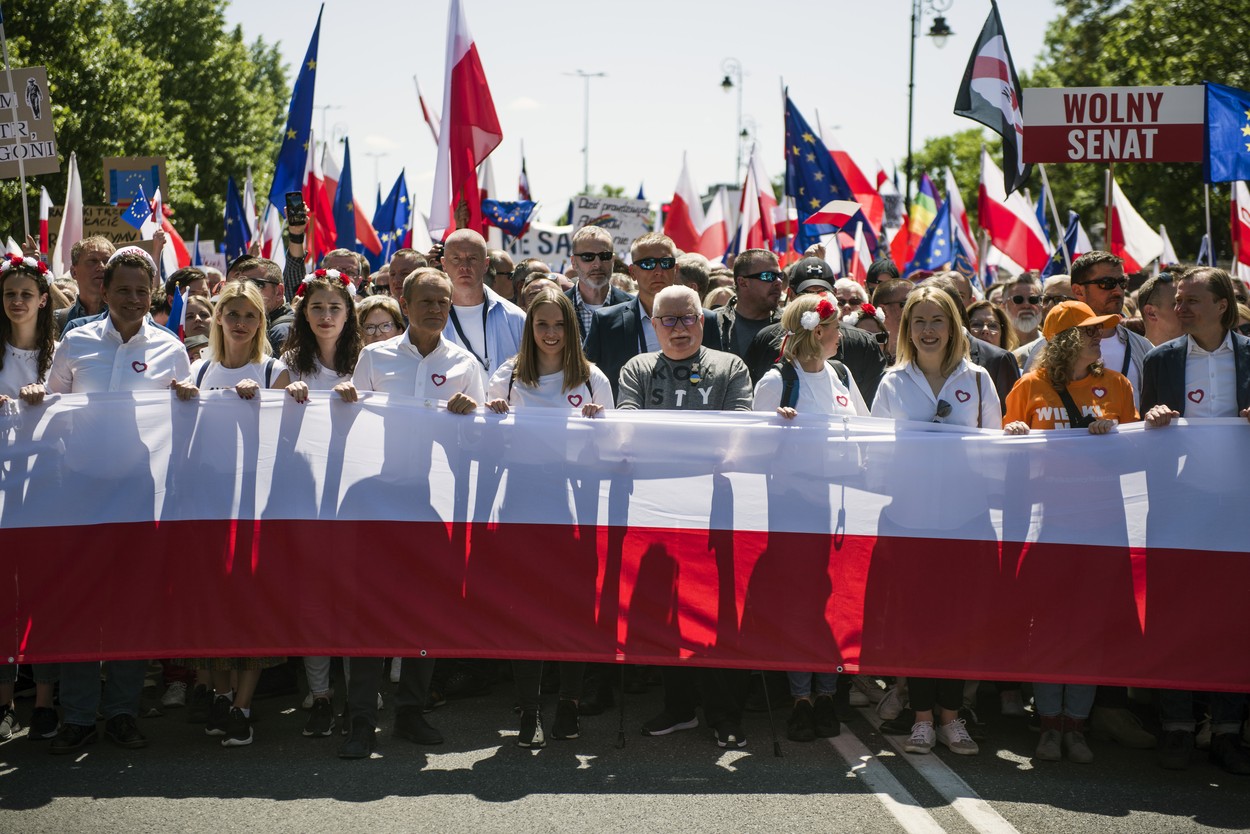 Protest la Varşovia