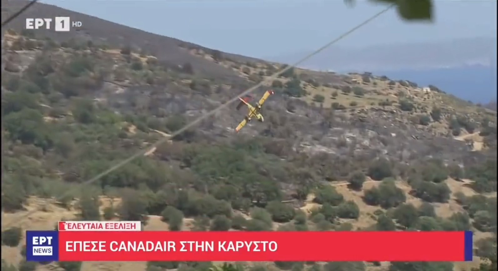 Un avion de stingere a incendiilor se prăbușește în insula Evia