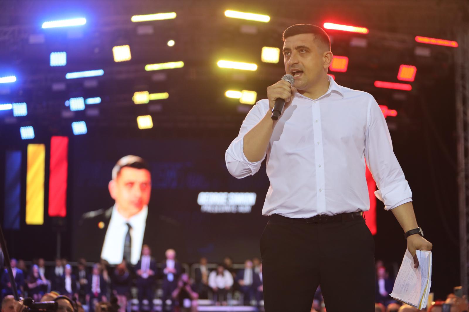 VIDEO EXCLUSIV | AUR vrea să câștige europarlamentarele. Simion: Luăm minimum un procent peste PSD