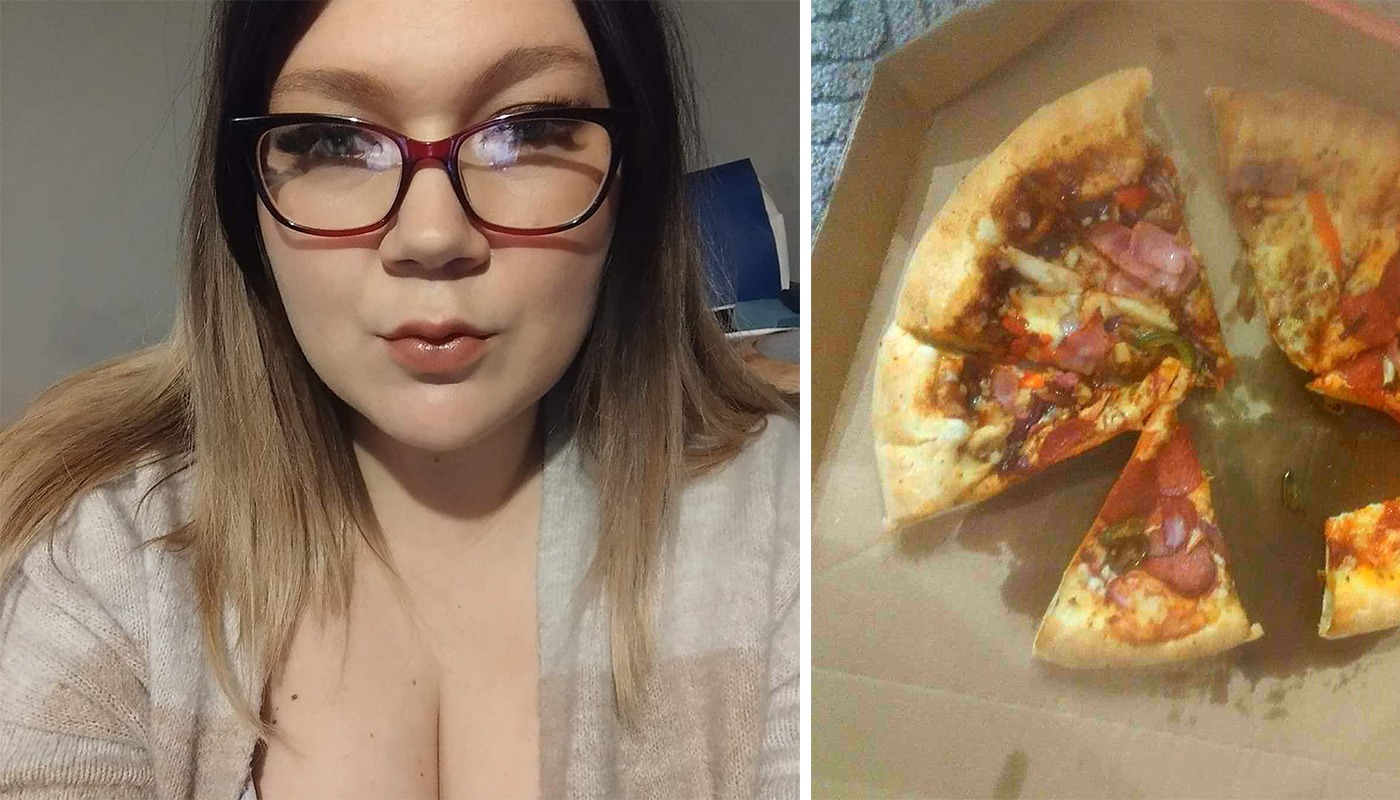Ce a primit această clientă, după ce a comandat o pizza de la Domino’s. Când a deschis cutia, a crezut că e o glumă