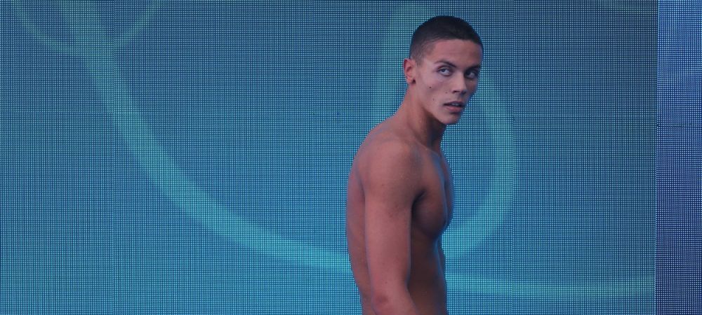 Reacția lui David Popovici după ce a terminat pe #6 în finala de la 100 m liber