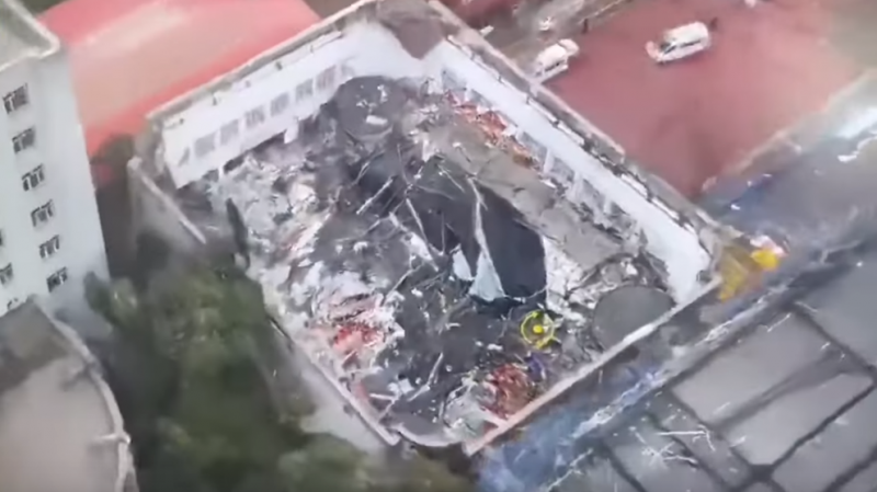 Tragedie în nord-estul Chinei: prăbușiriea acoperișului unei săli de sport ucide mai multe persoane – Video