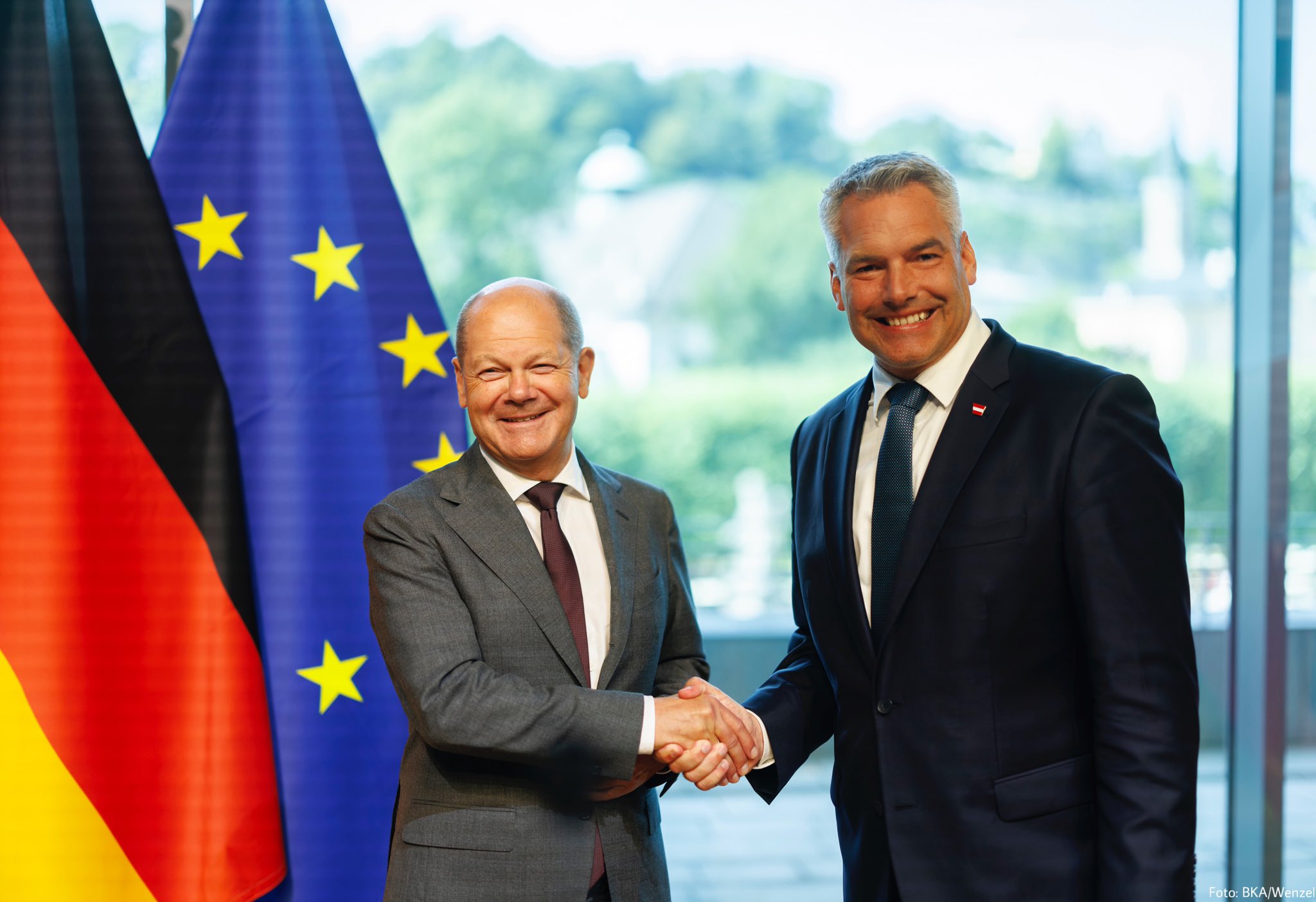 Olaf SCHOLZ și Karl NEHAMMER, discuție la Salzburg despre extinderea Schengen