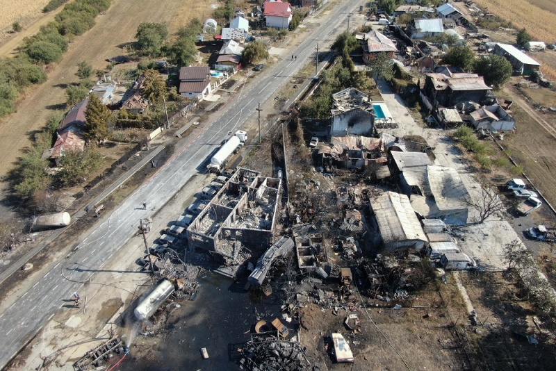 Decizie radicală după exploziile de la fosta stație GPL din Crevedia: Interdicția pusă de primar