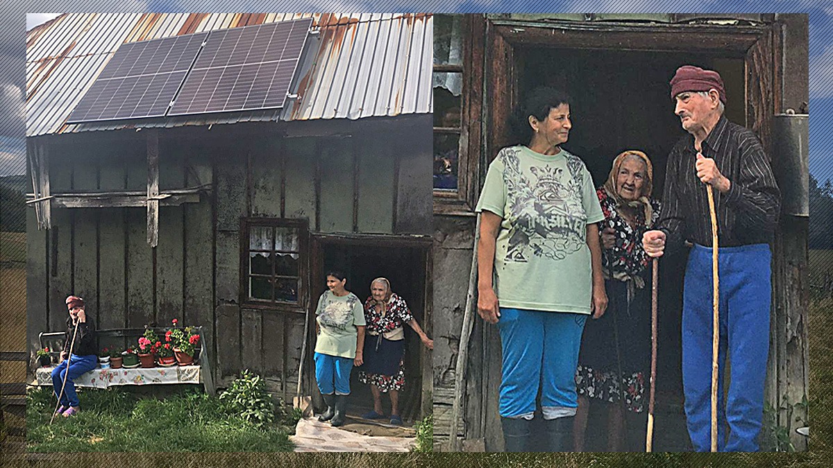 VIDEO EXCLUSIV | Cum să ai curent în casă prima dată la 97 de ani. O asociație din energie instalează panouri fotovoltaice în gospodării rupte de lume