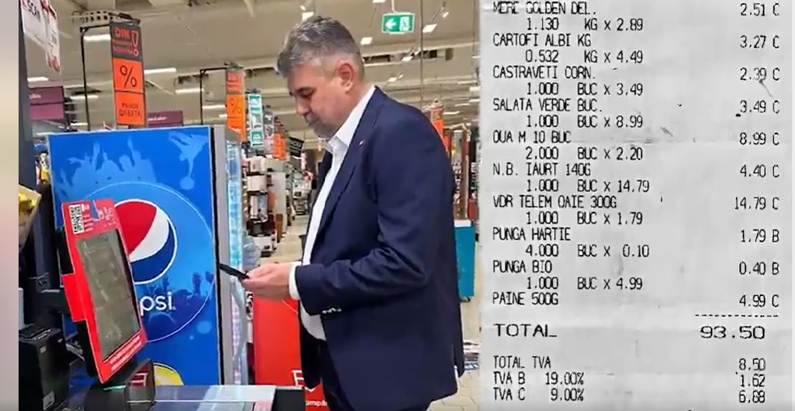 Ce produse a cumpărat premierul