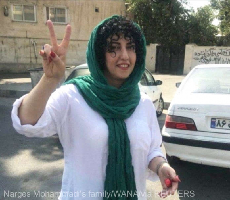Narges Mohammadi a primit cu bucurie vestea şi a `sărbătorit` cu colegele de celulă, a transmis familia ei