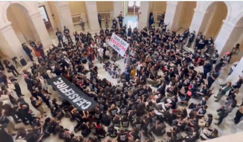 grupuri de evrei au protestat la Capitoliu și au fost arestați imediat/ Video