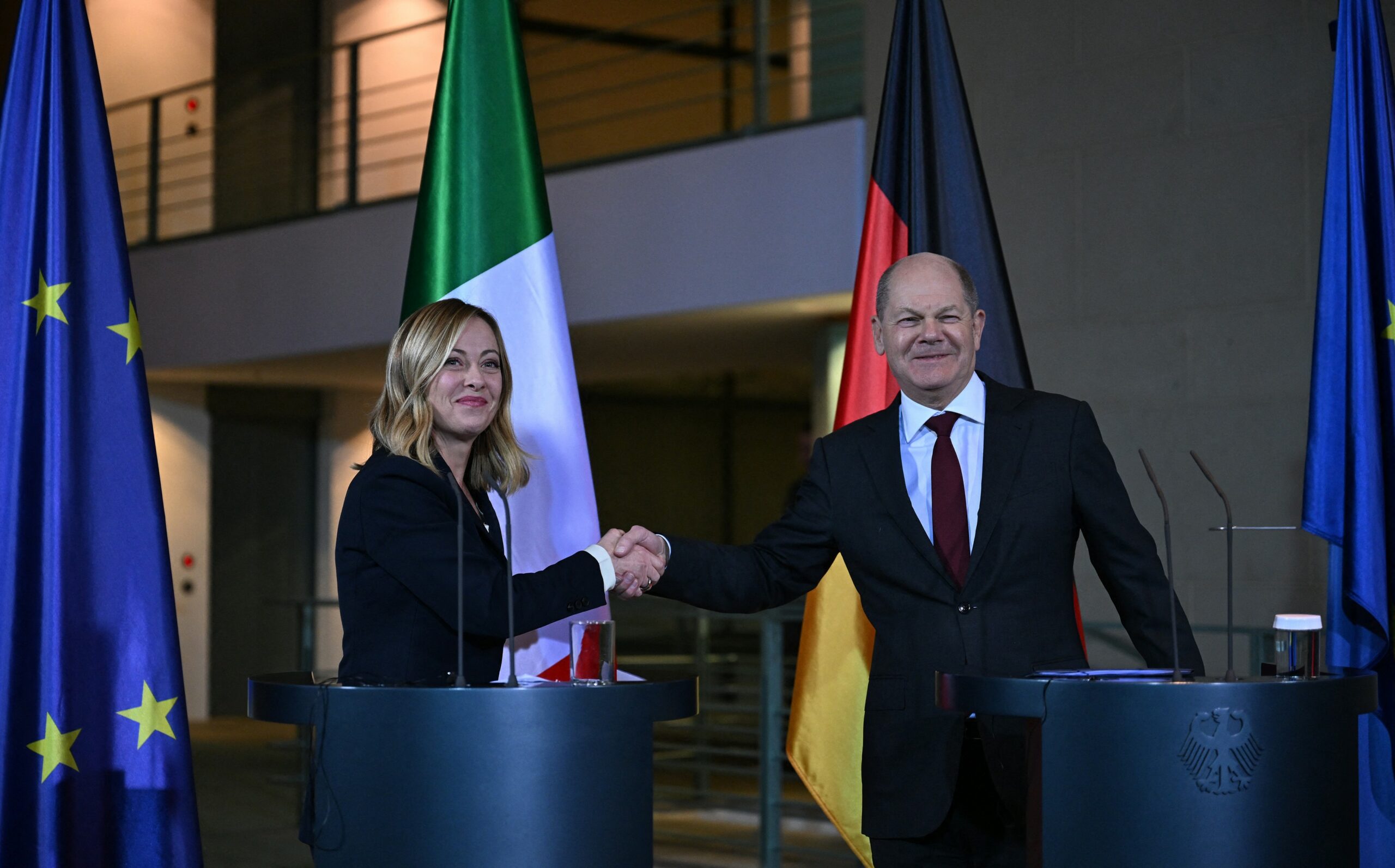 Olaf Scholz și Giorgia Meloni anunță avansarea relațiilor dintre Germania și Italia, printr-o serie de proiecte industriale