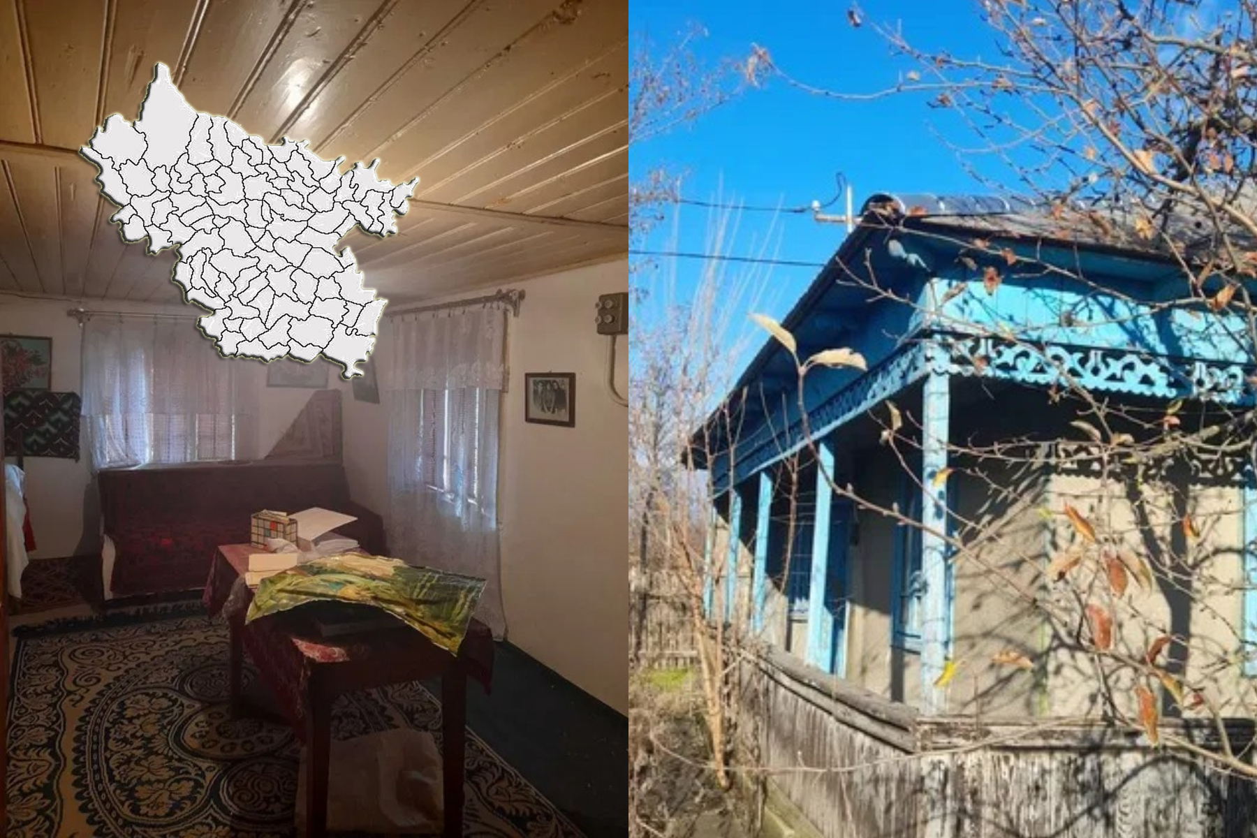 Localitatea din România unde o casă cu 4 camere și teren de 2.000 metri pătrați costă 7.000 de euro