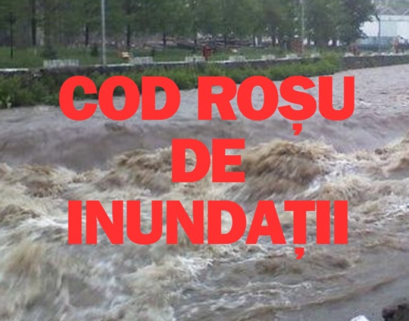 Un al doilea Cod Roșu de inundații a fost emis în România
