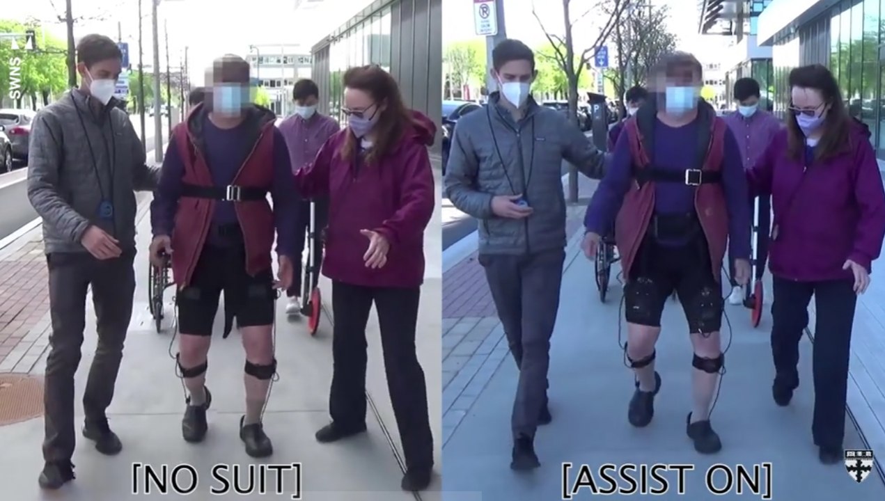 Descoperire epocală: Pacienții cu Parkinson pot merge din nou cu ajutorul unor costume robotice portabile VIDEO