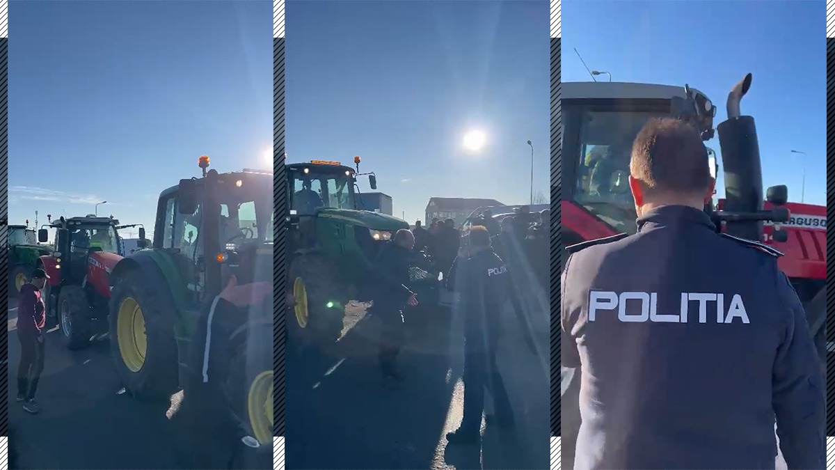 UPDATE | VIDEO | Fermierii au spart barajul poliției/Camioane și tractoare asediază Bucureștiul/Șoșoacă și Simion au fost huiduiți la pachet