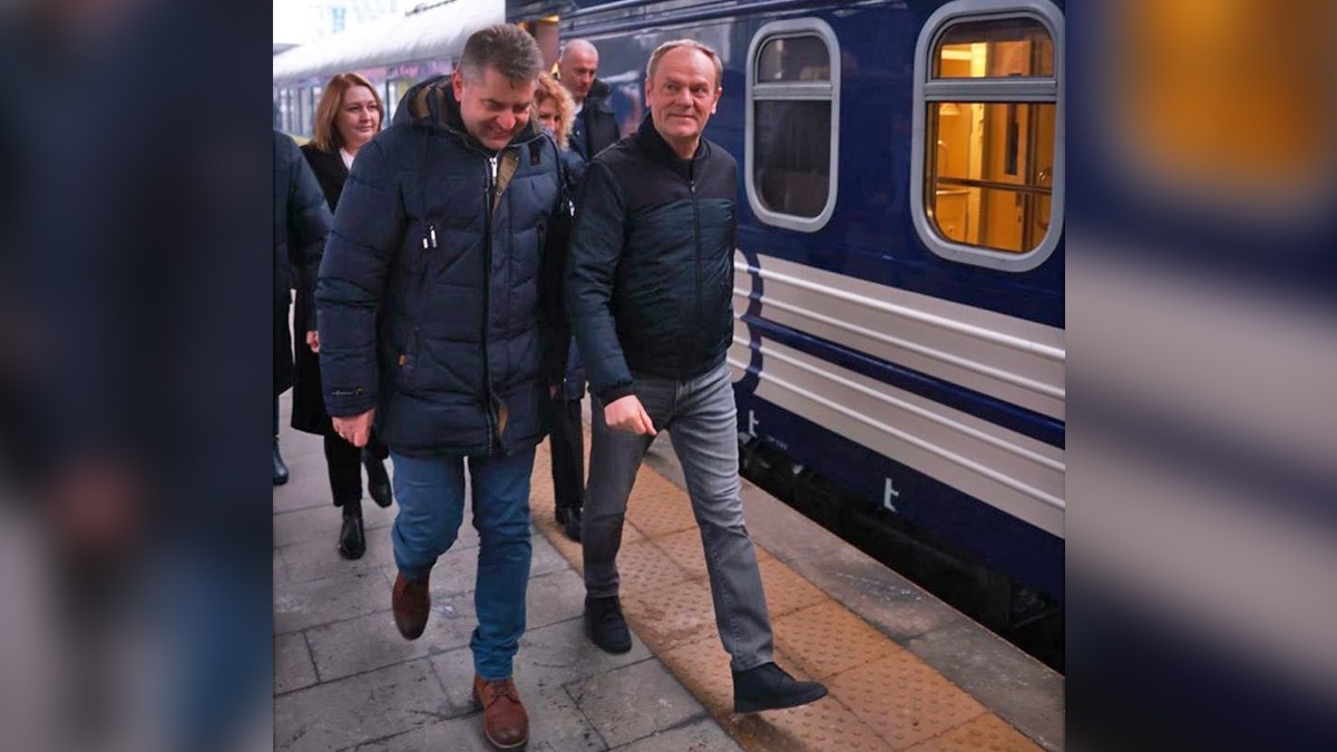Premierul polonez Donald Tusk ajunge la Kiev, de Ziua Unității