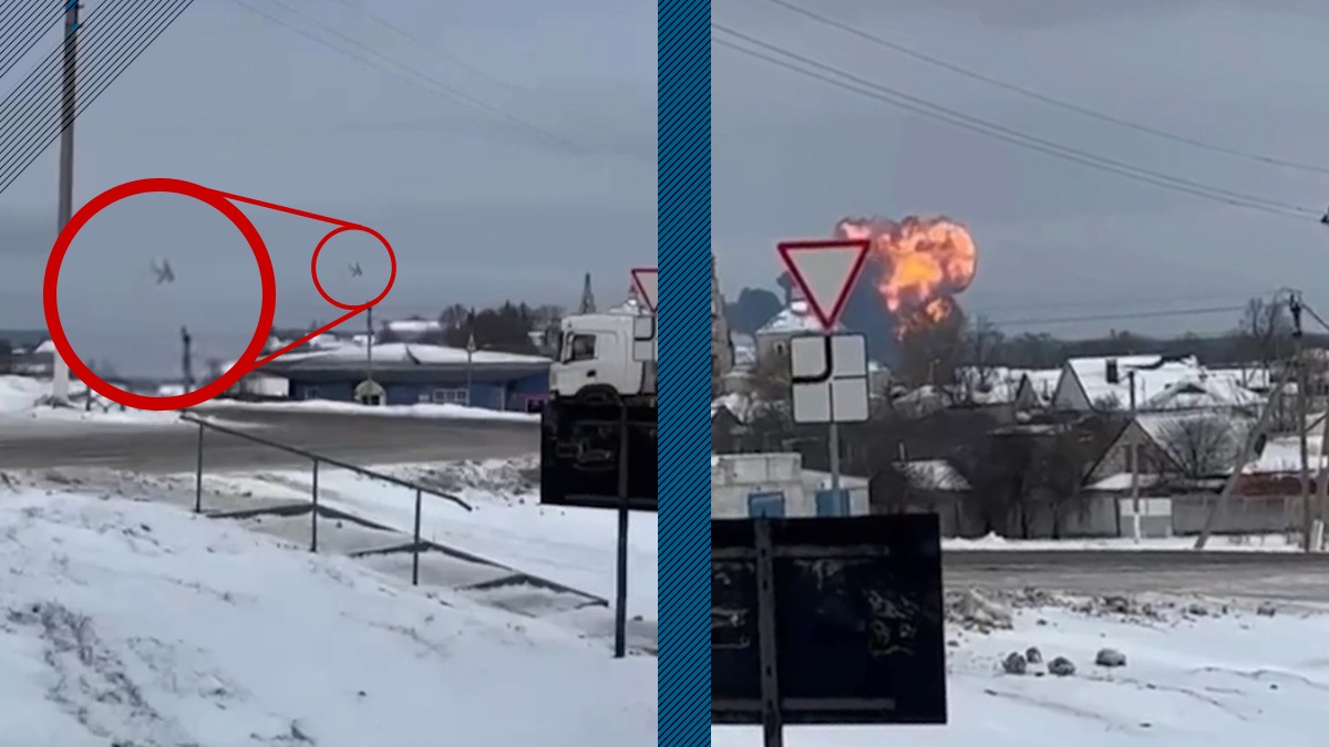 Un avion militar rusesc s-a prăbușit în apropierea graniței cu Ucraina. La bord se aflau zeci de prizonieri ucraineni