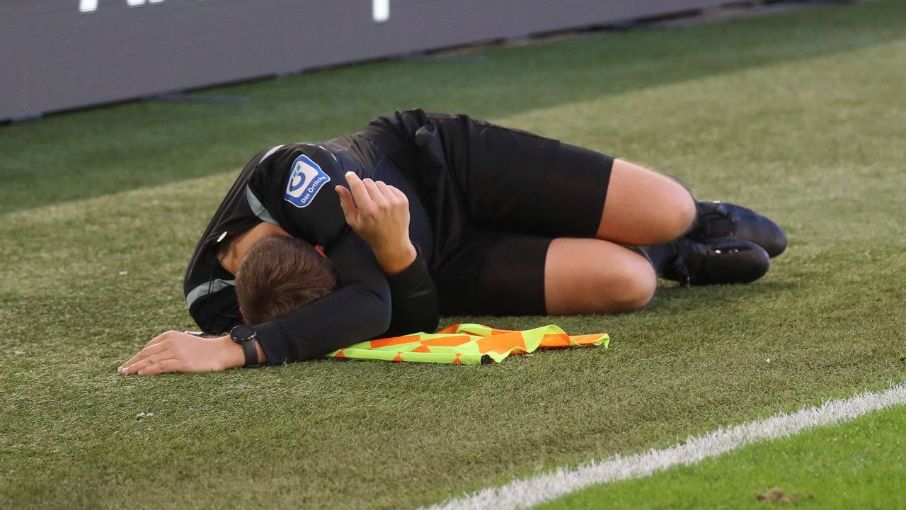 Momente inedite în Bundesliga: arbitrul a fost făcut KO, iar un spectator a devenit al patrulea oficial