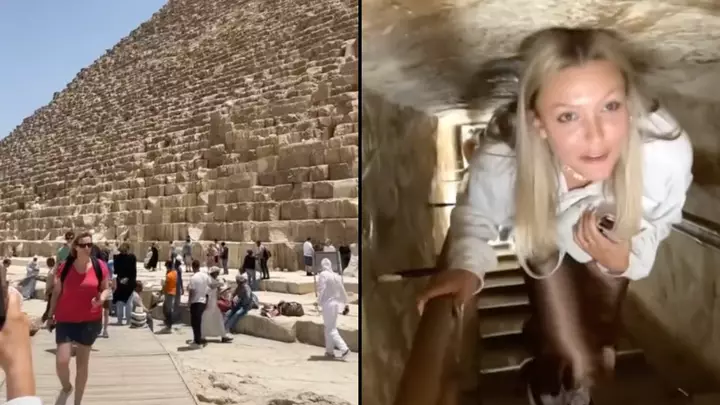 Realitatea înfricoșătoare a piramidelor din Egipt. O turistă a filmat in interior, iar imaginile spun totul