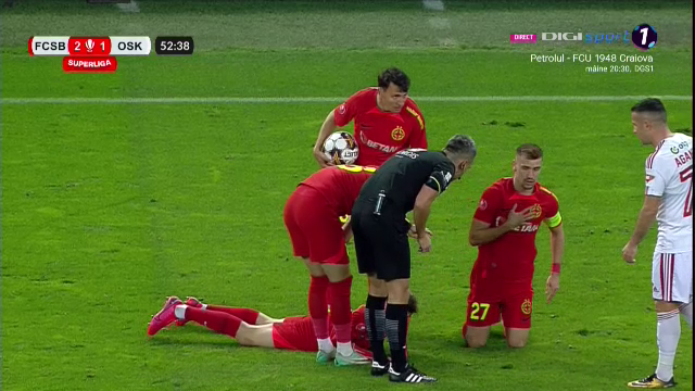 Auch! Darius Olaru i-a aplicat o lovitură dură lui Tavi Popescu în FCSB – Sepsi OSK