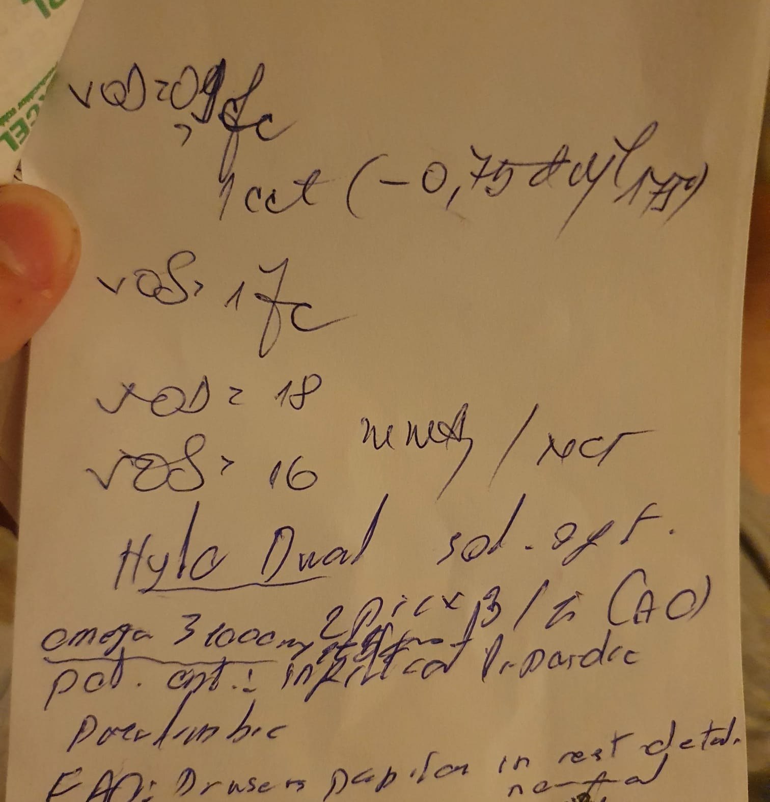O rețetă prescrisă de oftalmolog a creat amuzament pe internet: „Ar trebui să fie obligat să le scrie la calculator”