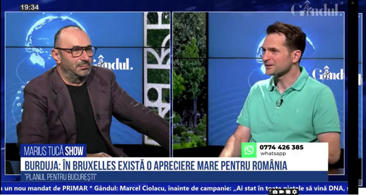 DROGURILE, cea mai importantă problemă a CAPITALEI/Sebastian BURDUJA a numit câteva soluții în emisiunea lui MARIUS TUCĂ Show