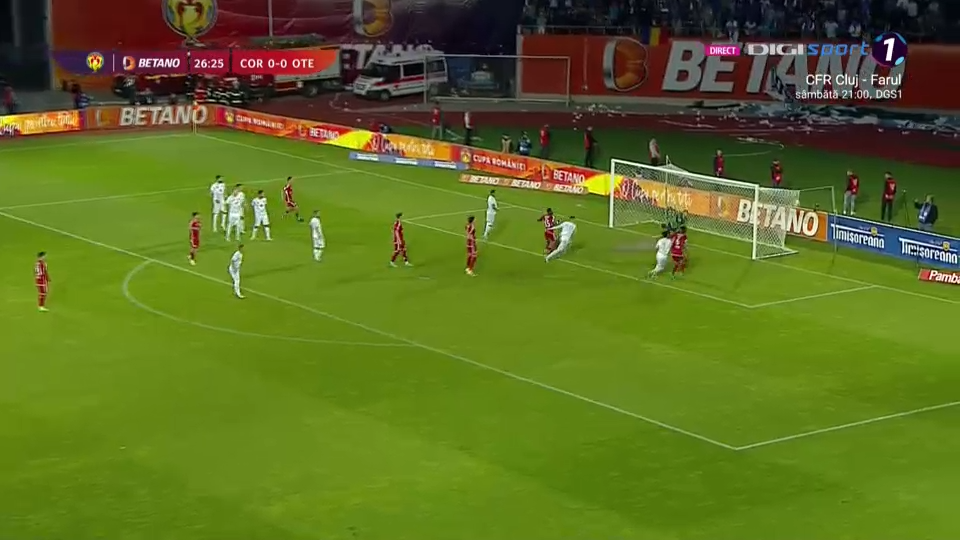 Corvinul Hunedoara – Oțelul Galați 1-1 | Coman egalează în finalul primei reprize