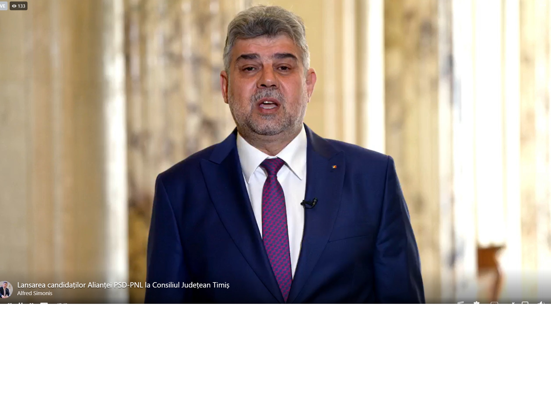 Marcel CIOLACU îi urează succes lui Alfred SIMONIS / “Mult succes, Fredy, mult succes, domnule Robu!