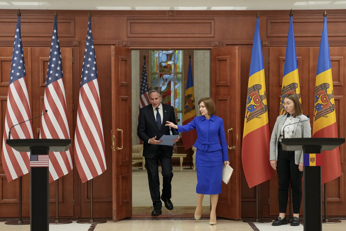 Antony Blinken reafirmă, la Chișinău, susținerea SUA pentru Republica Moldova /”Vă considerăm un PARTENER foarte valoros”