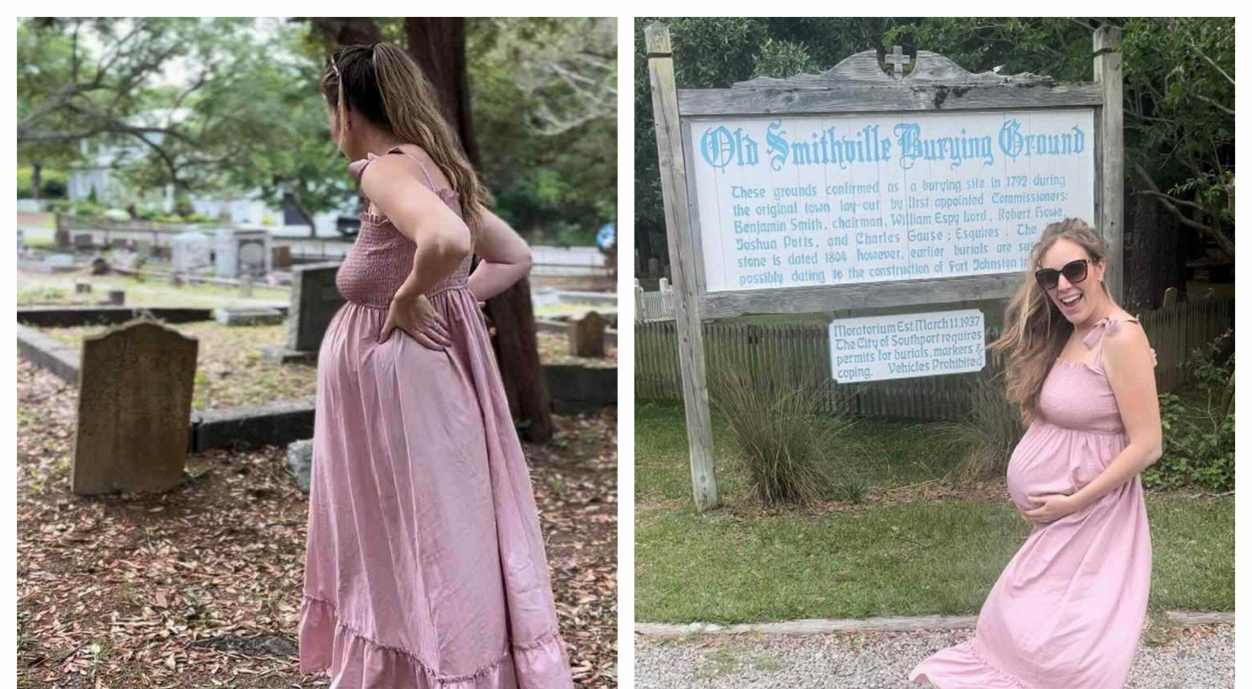 O femeie gravidă și-a ales numele fetiței sale, de pe crucile unui CIMITIR. Deși a fost criticată, ea a dezvăluit ce a ales de pe o piatră funerară