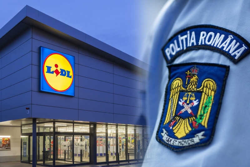 Prăpăd la Lidl din cauza unor produse. Poliția a sosit la fața locului!