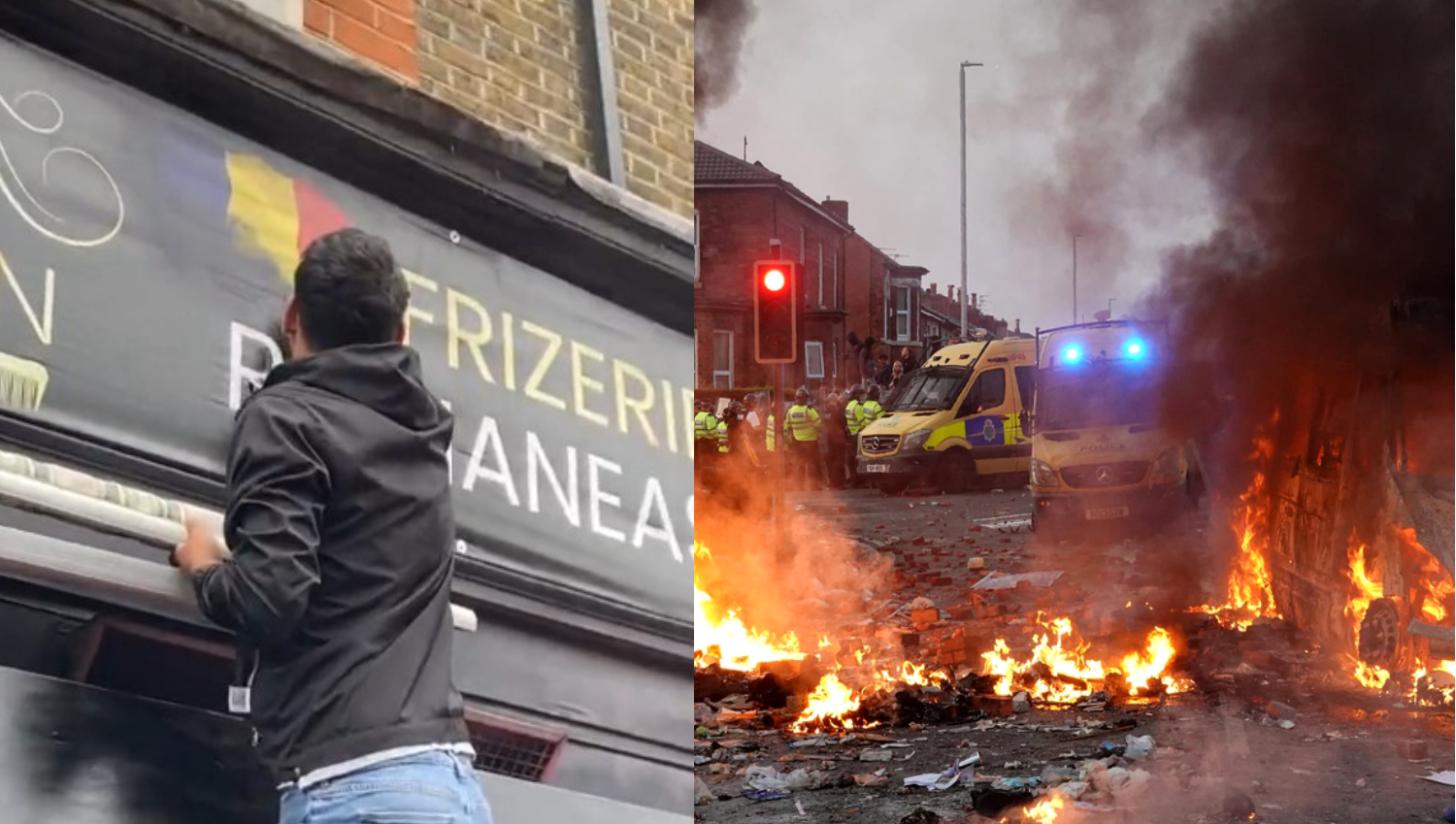 Românii din Londra trăiesc sub teroarea valului de proteste violente. Ce a făcut un proprietar pentru a-și salva FRIZERIA românească