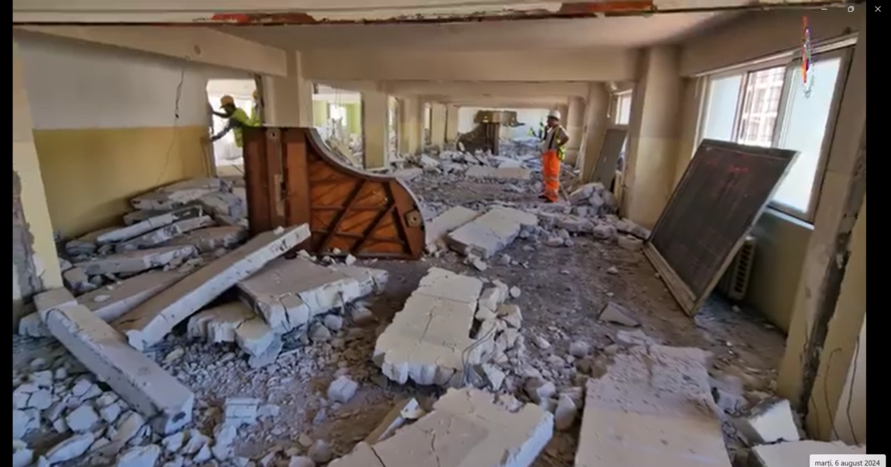 Colegiul „Dinu Lipatti” a intrat în renovări/ Primarul Daniel BĂLUȚĂ a anunțat că elevii nu vor fi relocați