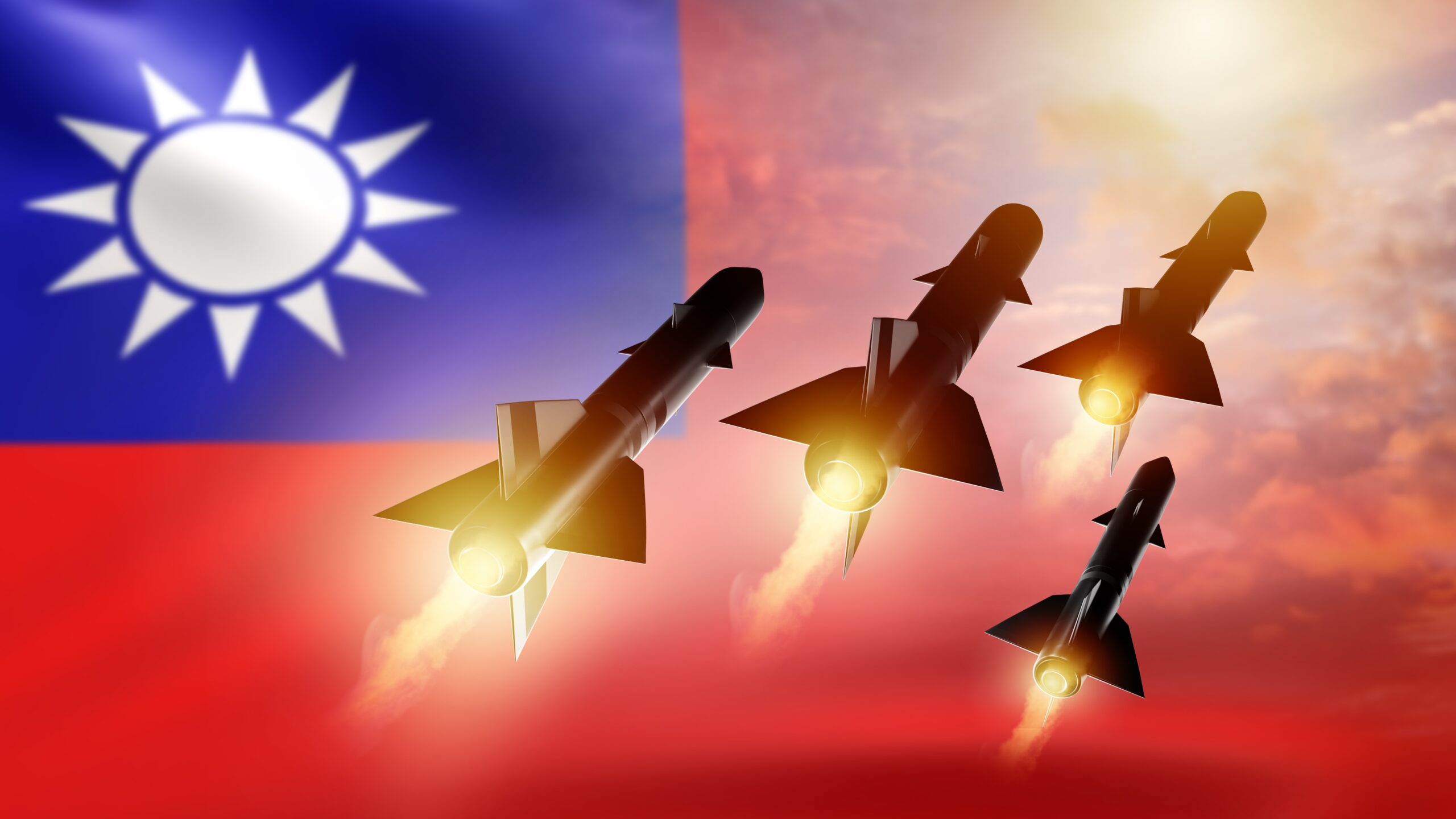 Salve de rachete, trase de forțele armate din Taiwan