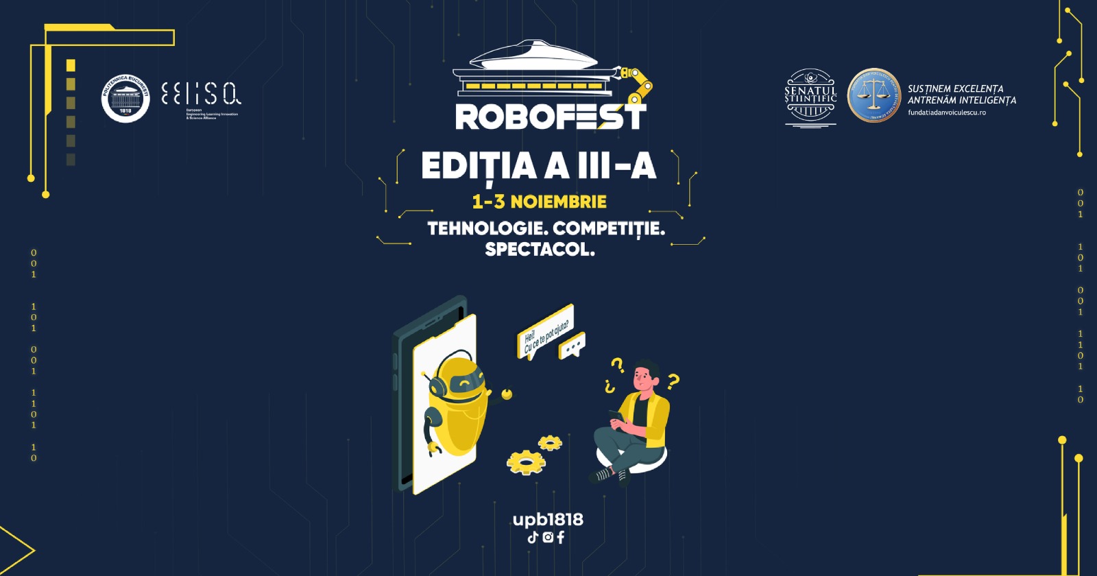 Cel mai mare festival european de TEHNOLOGIE la București. Roboți din filme SF se reunesc pentru trei zile la ROBOFEST 