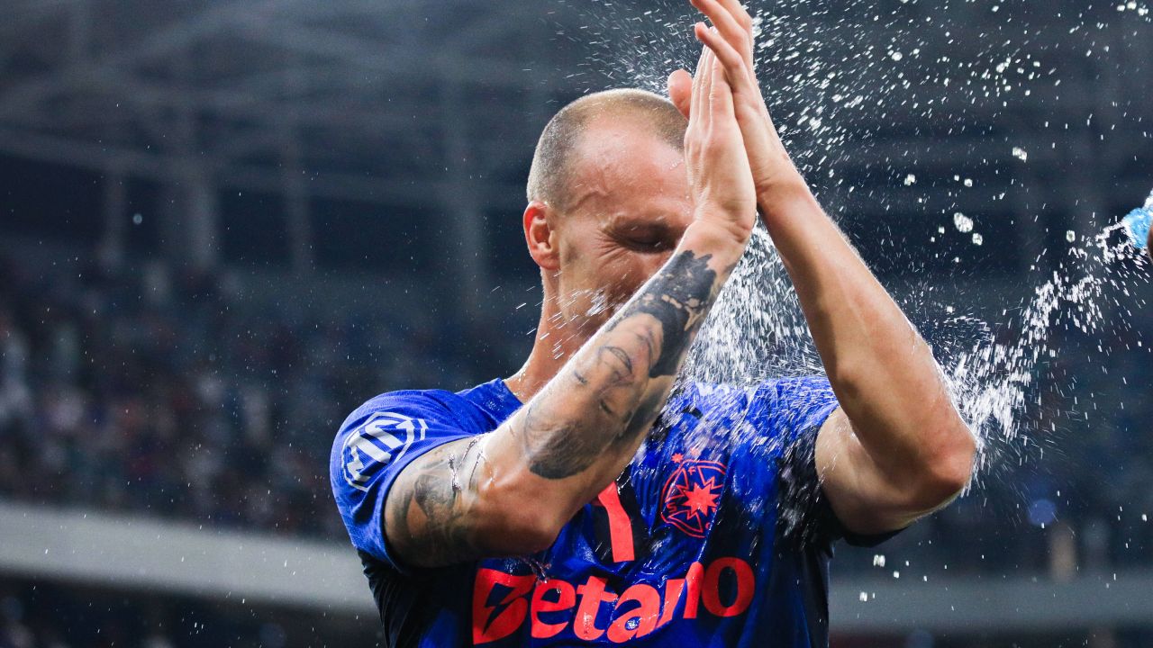 FCSB – CFR Cluj minut cu minut ACUM, ROȘU pentru Mihai Popescu, care o face pe portarul! Doamneeeee, ce gol a dat Vlad Chiricheș