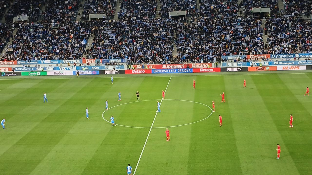 ACUM: Universitatea Craiova – FCSB 0-0 | Bîrligea, ocazie imensă!