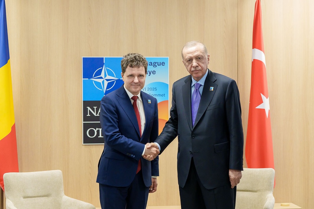 Nicușor Dan a avut o ÎNTÂLNIRE bilaterală cu președintele turc Recep Tayyip Erdoğan, la Haga