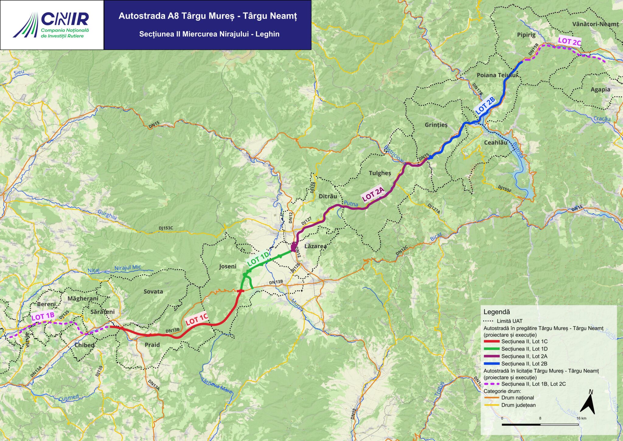 Segmentul Joseni-Ditrău al Autostrăzii ,,Unirii”-A8 a fost atribuit