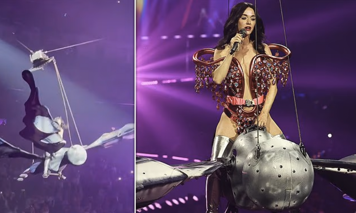 Katy Perry a fost la un pas de moarte, după ce fluturele pe care ‘zbura’ s-a prăbușit