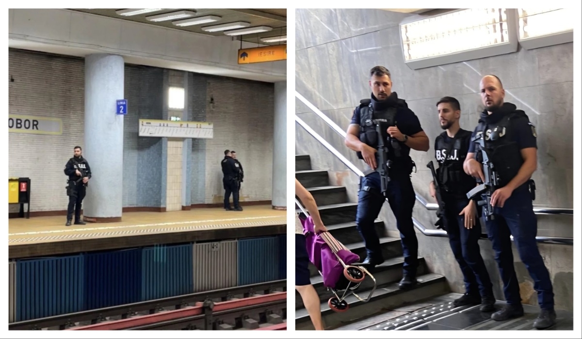 Acțiunea Jandarmeriei îi împarte pe bucureșteni în două tabere. Imaginile cu luptătorii înarmați în stațiile de metrou din București au devenit virale