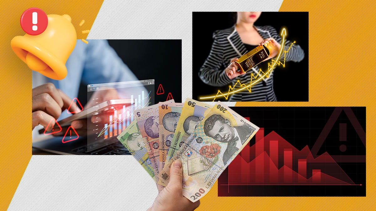 Prețul aurului a înregistrat un record, în timp ce leul a crescut