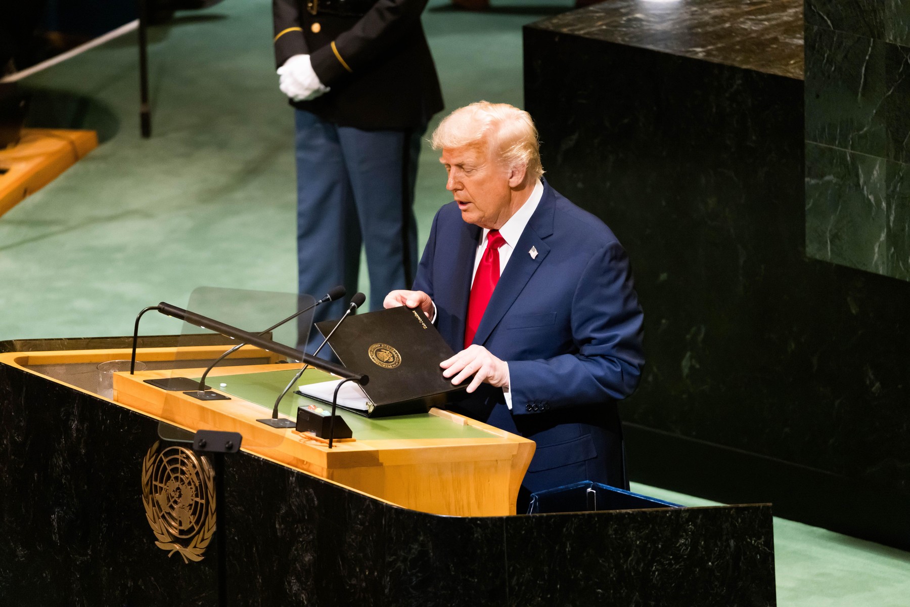 Trump contestă, de la tribuna ONU, politicile ecologice și în materie de imigrație /„Vor produce moartea Europei Occidentale”