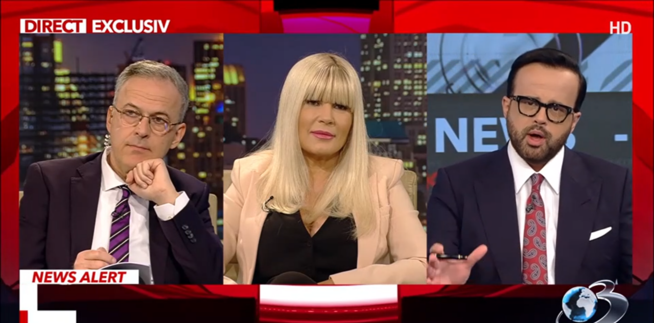 După ani de dușmănie, Gâdea, în dialog cu Elena Udrea la Antena 3. Băsescu a lipsit