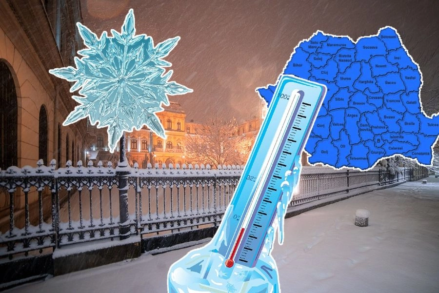 Vin temperaturi de iarnă în București și alte regiuni din țară: ANM a emis Cod Galben de ninsori viscolite și vânt puternic