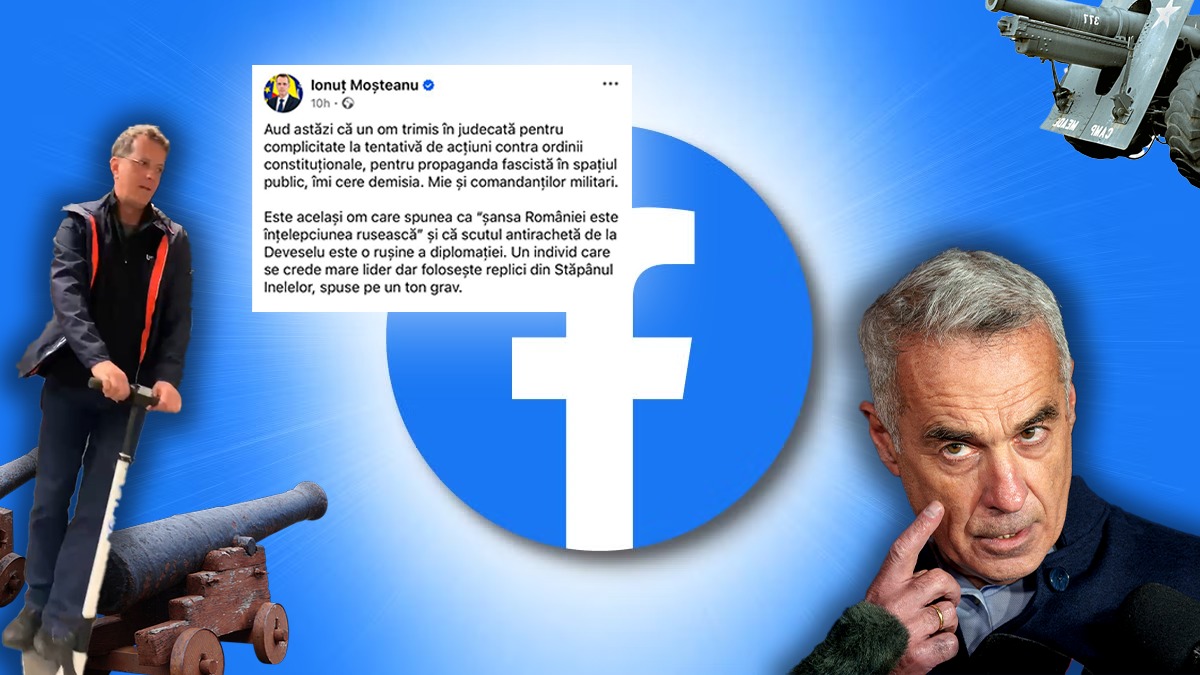 Ionuţ Moşteanu se războieşte cu Călin Georgescu, pe câmpul de luptă al facebook-ului